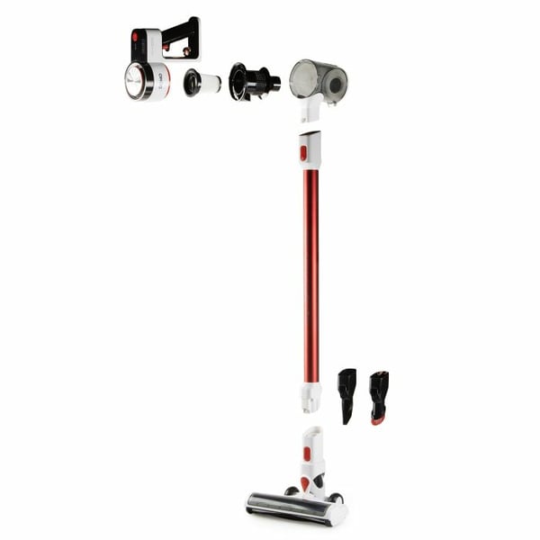 Miniatyrbillede 14 af 29: Domo DO242SV stav støvsuger & elektrisk kost Stick vakuum Batteri Dry HEPA Poseløs 0,55 L 200 W Sort, Rød, Hvid