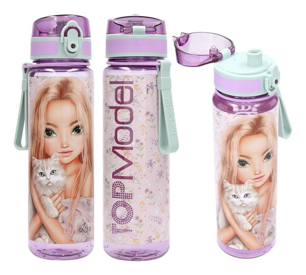 Miniatyrbild 3 av 5: TOPModel 0413965 dricksflaskor Daglig användning 650 ml Polypropylen (PP), Silikon, Rostfritt stål, Tritan Lila, Transparent
