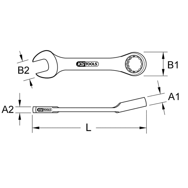 KS Tools 518.0003 ringgaffelnøgle