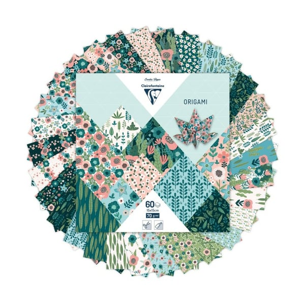 Miniatyrbild 10 av 15: Clairefontaine 95372C origamipapper papper