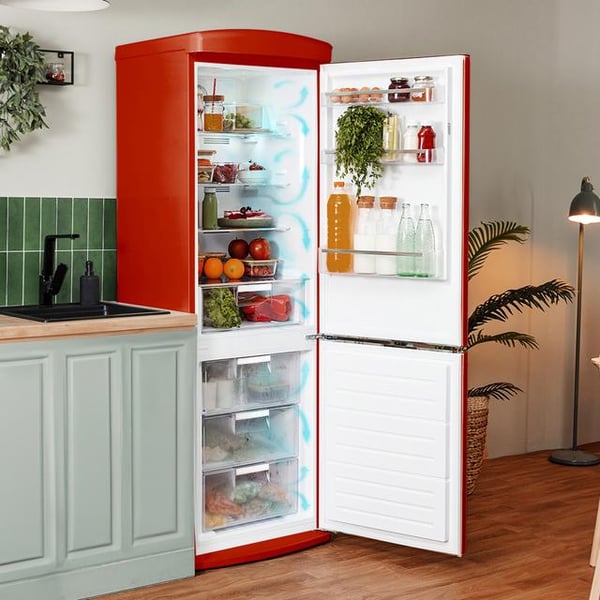 Cecotec 02094 køle-/fryseskab Fritstående 250 L Rød