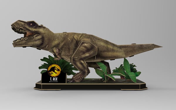 Miniatyrbillede 4 af 6: Revell Jurassic World Dominion - T-Rex 3D puslespil 50 stk Dyr