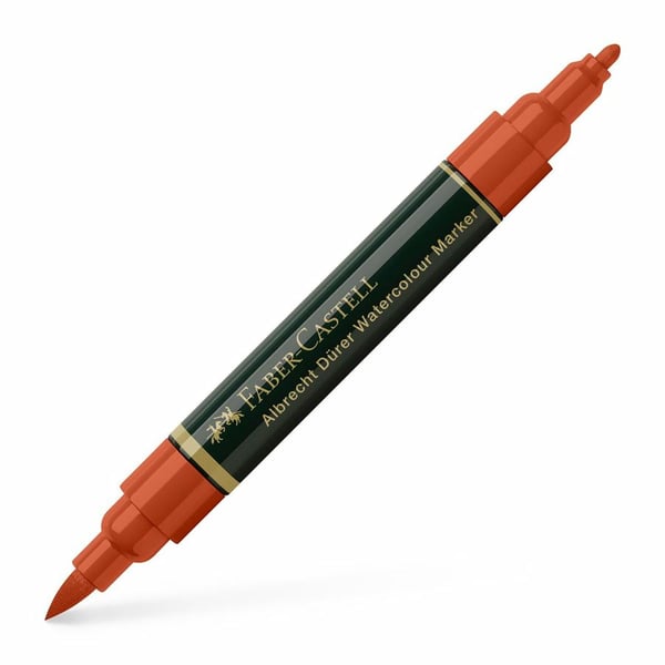 Miniatyrbillede 1 af 6: Faber-Castell Albrecht Dürer speedmarker 1 stk Brush/Bullet tip Rød