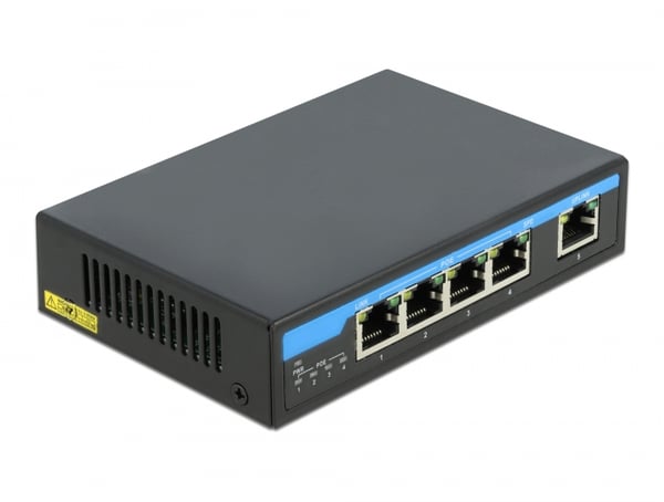 DeLOCK 87764 netværksswitch Gigabit Ethernet (10/100/1000) Strøm over Ethernet (PoE) Sort DeLOCK 87764 netværksswitch Gigabit Ethernet (10/100/1000) Strøm over Ethernet (PoE) Sort