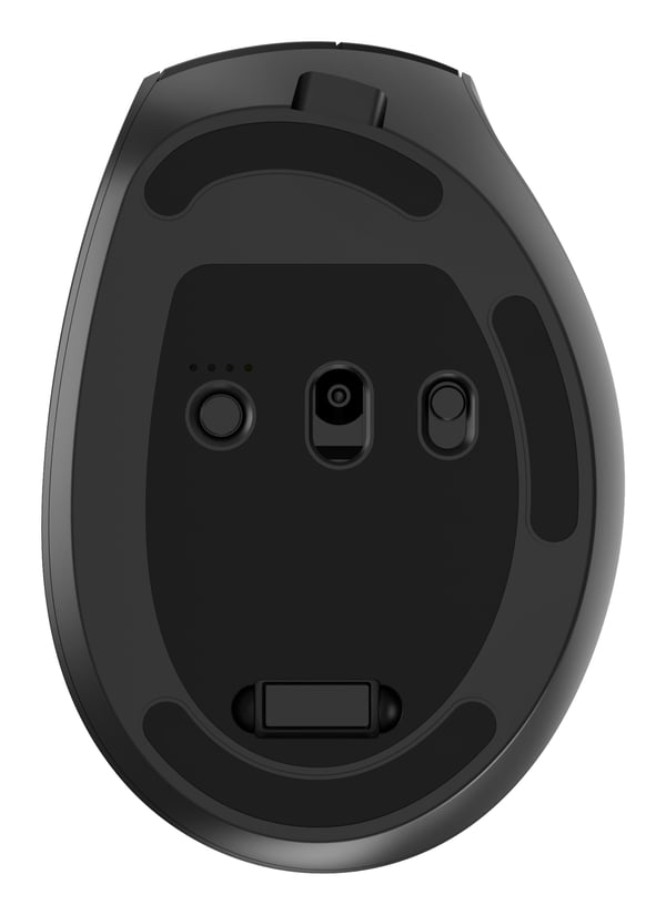 Gembird MUSW3-9B-01 hiiri Office Oikeakätinen RF Wireless + Bluetooth + USB Type-A Optinen 2400 DPI