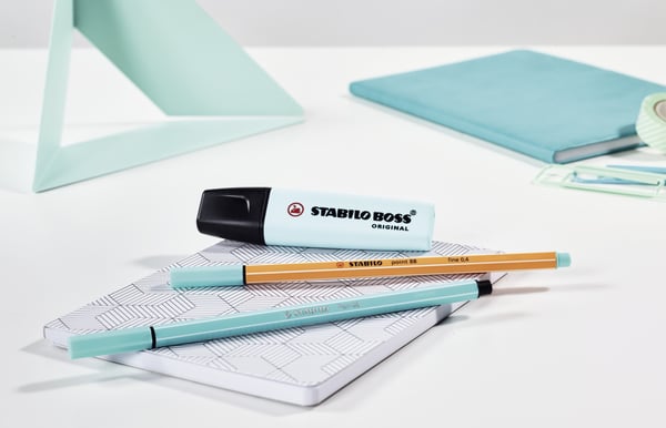 STABILO Boss Original Pastel speedmarker 6 stk Mejselspids Violet, Mint, Fersken, Lyserød, Turkis, Gul