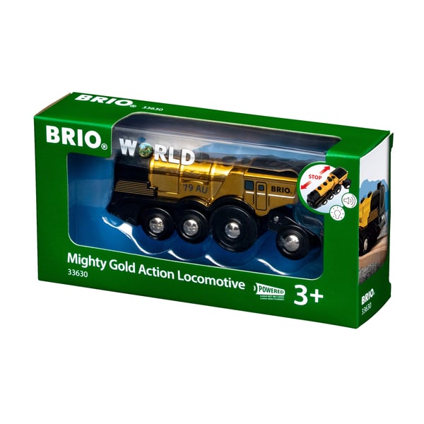 Pikkukuva 1 / 5: BRIO Goldene Batterielok mit Licht und Sound
