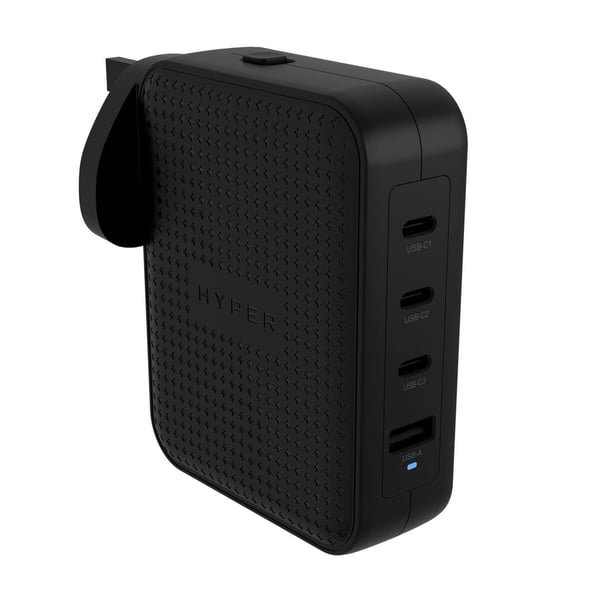 HYPER HJ1001BKWWGL oplader til mobil enhed Gaming kontrolenhed, Mobiltelefon, Netbook, Laptop, Smartphone, Tablet Sort Vekselstrøm Hurtig opladning Indendørs