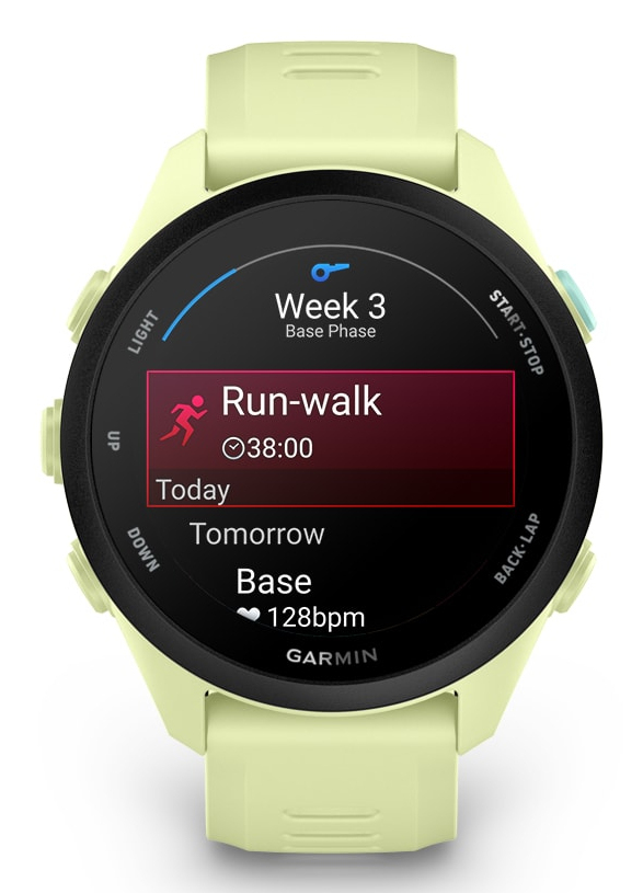 Miniatyrbillede 6 af 14: Garmin Forerunner 70 3,05 cm (1.2") AMOLED 43 mm Digital 390 x 390 pixel Berøringsskærm Lime GPS (satellit)