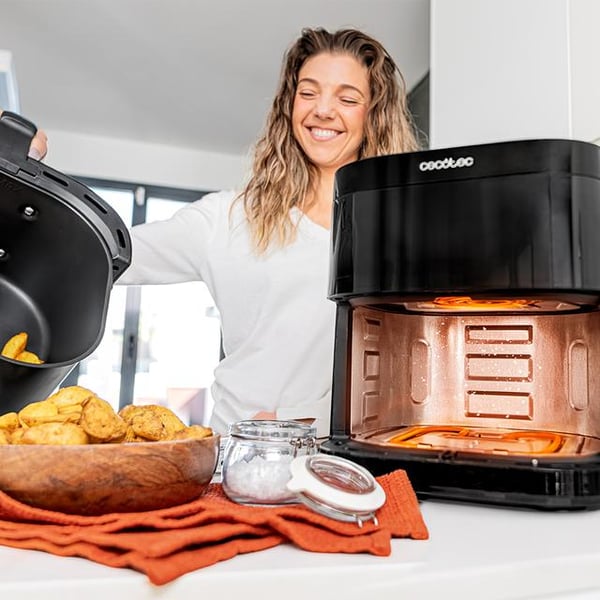 Cecotec 03292 frituregryde Enkelt 6 L Enkeltstående 2200 W Varmluftsteger Sort