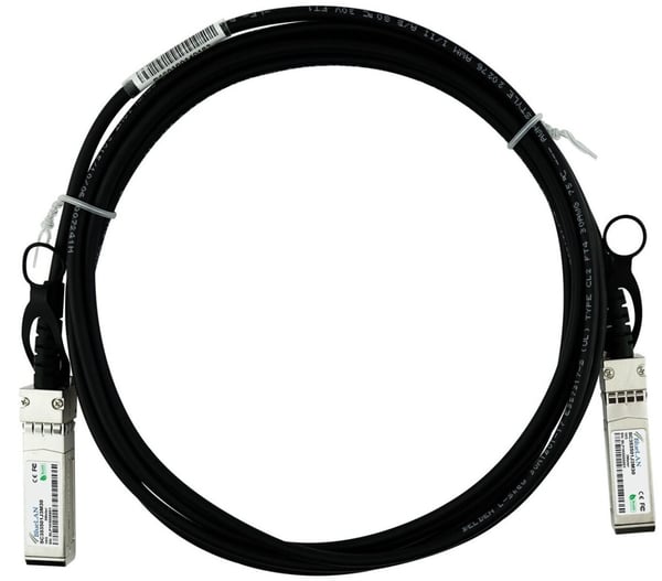 Miniatyrbillede 1 af 5: BlueOptics DAC-SFP-10G-3M-DE-BL InfiniBand og fiberoptisk kabel SFP+ Sort, Sølv