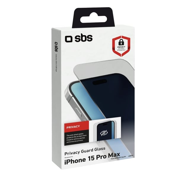 Miniatyrbillede 2 af 2: SBS TESCRPRVIP1567P Skærm og -bagsidebeskytter til mobiltelefon Skærmfilter Apple 1 stk