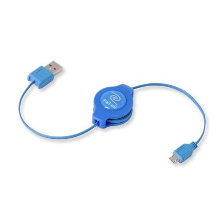 ReTrak EUCABLEMICBU USB-kabel USB 2.0 1 m USB A Micro-USB A 0,48 Gbit/sek. Blå