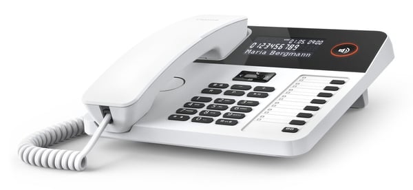 Gigaset DESK 600 Analog telefon Nummervisning Hvid