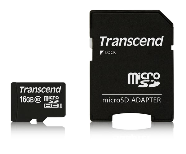 Transcend TS16GUSDHC10 hukommelseskort 16 GB MicroSDHC NAND Klasse 10