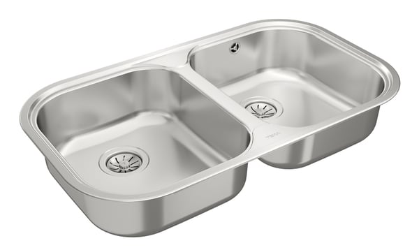 Miniatyrbillede 2 af 5: Teka Stylo 2C Top-monteret vask Rektangulær Rustfrit stål