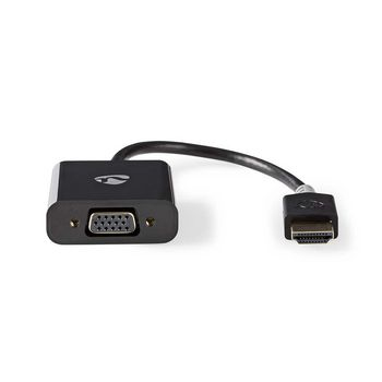 Miniatyrbillede 1 af 4: Nedis CCBW34900AT02 videokabel adapter 0,2 m VGA (D-Sub) HDMI Type A (Standard) Anthracit