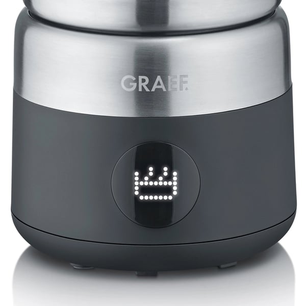 Graef MS802 Automatisk mjölkskummare/värmare Svart, Rostfritt stål
