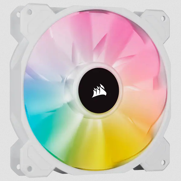 Miniatyrbillede 1 af 9: Corsair SP140 RGB ELITE Computerkabinet Ventilator 14 cm Hvid 1 stk