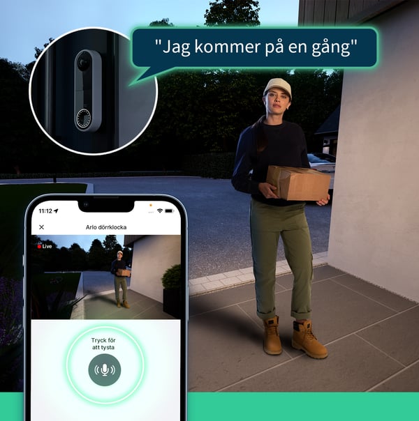 Miniatyrbild 13 av 17: Arlo Essential 2K Videodörrklocka