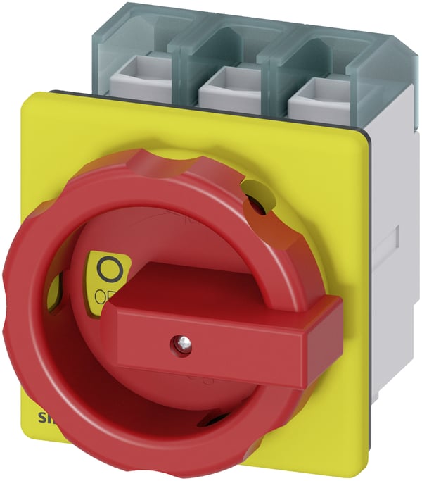 Miniatyrbillede 1 af 4: Siemens 3LD2704-0TK53 elektrisk afbryder 3P Rød, Gul