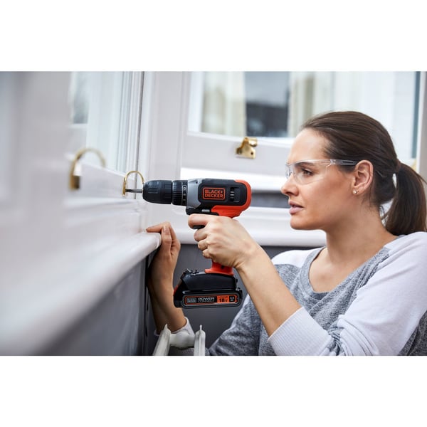 Miniatyrbillede 7 af 9: Black & Decker BCD001C1-QW bor Nøglefri Sort, Rød