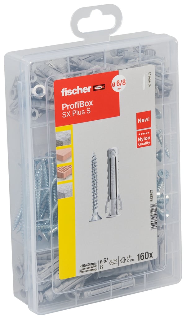 Miniatyrbild 1 av 5: Fischer 567897 skruvar/muttrar 80 styck