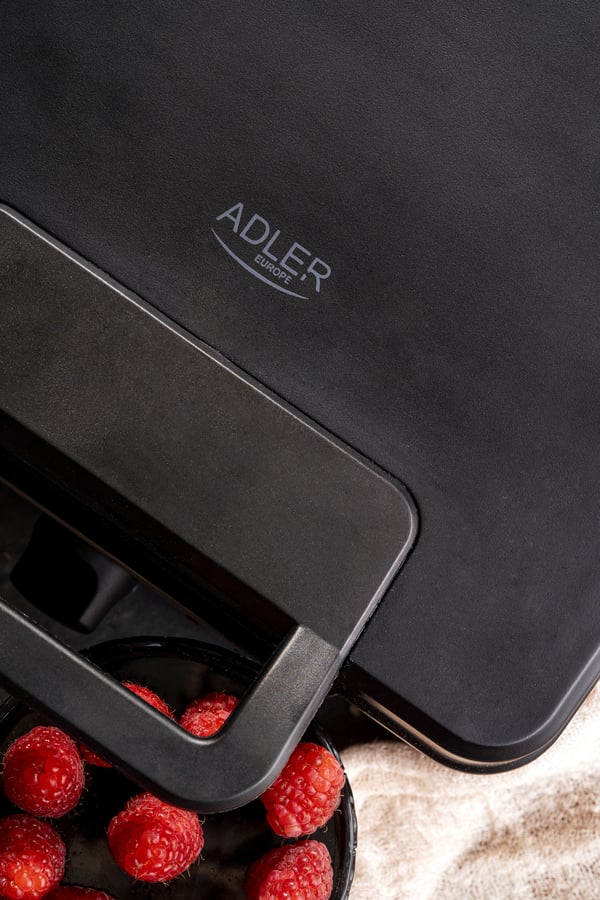 Adler AD 3049 vaffeljern 4 vaffel/vafler 1800 W Sort