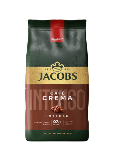 Jacobs hela bönor kaffe Jacobs Crema Intenso hela bönor kaffe 1kg