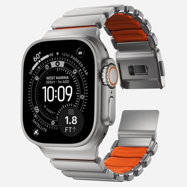 Miniatyrbillede 6 af 12: Nomad Stratos Band Naturlig Titanium