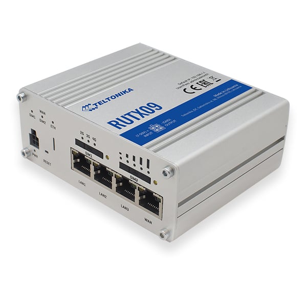 Teltonika RUTX09 kabelansluten router Aluminium Teltonika RUTX09 kabelansluten router Aluminium