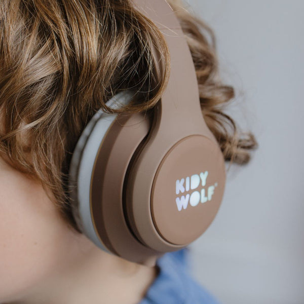 KIDYWOLF 418280 hovedtelefoner/headset Kabel & trådløs Musik/hverdag USB Type-C Bluetooth Brun
