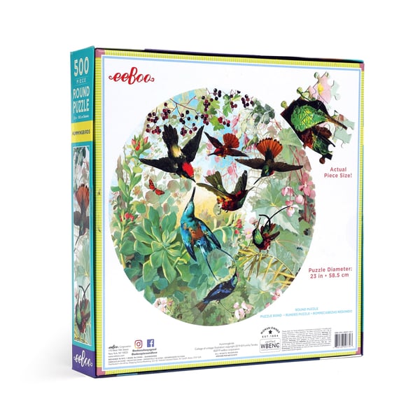 eeBoo Hummingbirds Formpussel 500 styck Djur