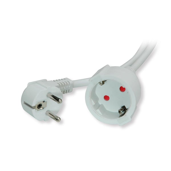 VALUE 19.99.1178 el-ledning Hvid 10 m CEE7/7