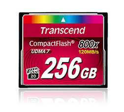 Transcend 256GB 800x CF CompactFlash