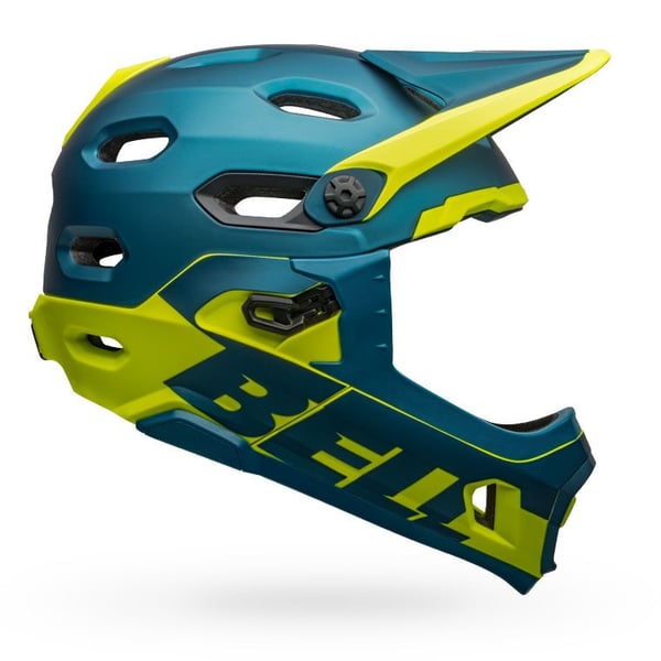 Miniatyrbillede 1 af 11: Bell Helmets Super DH MIPS Blå, Lime