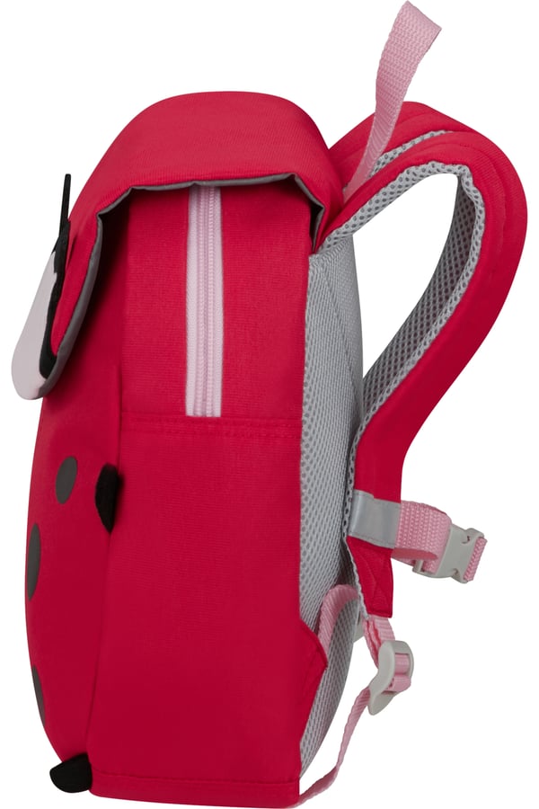 Samsonite 142478-9676 reppu Koulureppu Musta, Vaaleanpunainen, Punainen Polyesteri, Kierrätetty polyeteenitereftalaatti (rPET)