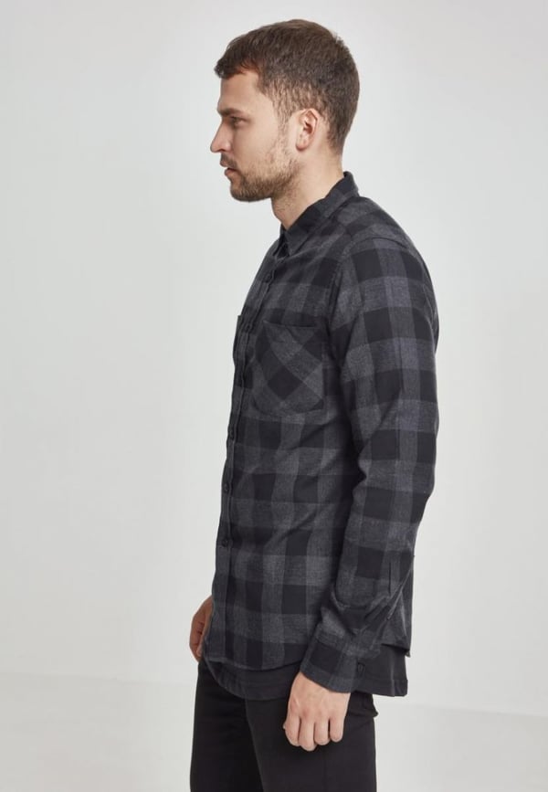 Urban Classics Checked Flanell Skjorta Långärmad Bomull