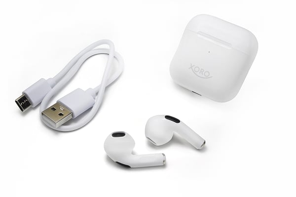 Xoro KHB 30 Headset True Wireless Stereo (TWS) I ørerne Opkald/Musik/Sport/Hverdag Bluetooth Hvid