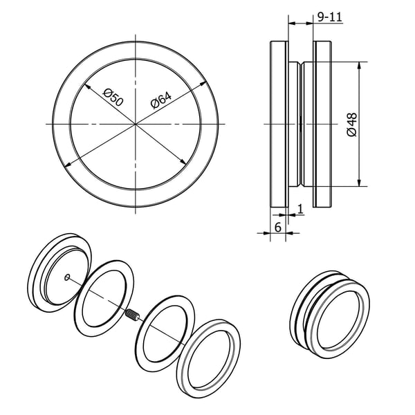 SOTECH 132595 dørgreb