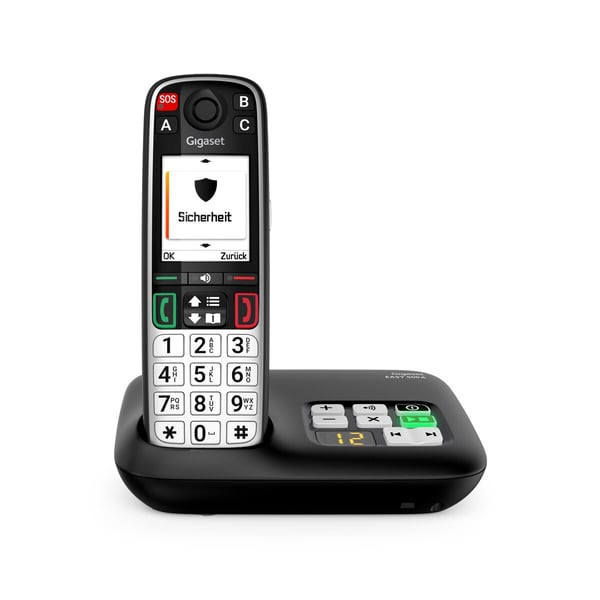 Miniatyrbild 6 av 11: Gigaset EASY 500A Analog telefon/DECT-telefon Namn och uppringnings-ID Svart, Silver