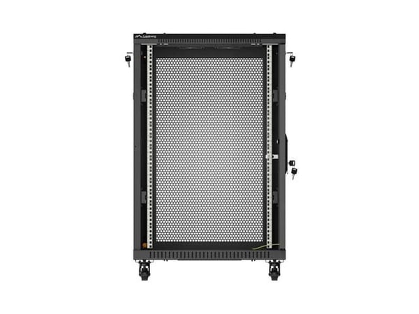 Lanberg FF01-6818-23B stativ 18U Fritstående reol Sort
