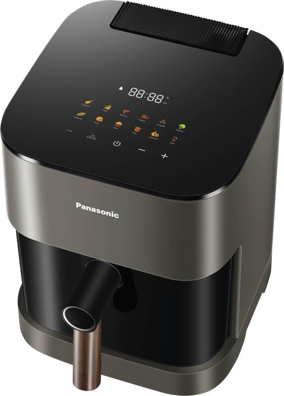 Panasonic NF-CC500NXE frituregryde Enkelt 5 L Enkeltstående 1450 W Varmluftsteger Sort, Grå, Roseguld