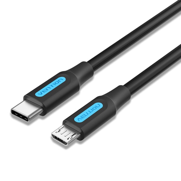 Vention COVBF USB-kaapeli USB 2.0 1 m Micro-USB B USB C 0,48 Gbit/s Musta Vention COVBF USB-kaapeli USB 2.0 1 m Micro-USB B USB C 0,48 Gbit/s Musta