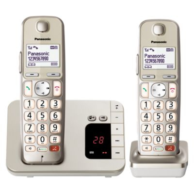 Miniatyrbillede 5 af 5: Panasonic KX-TGE262GN telefon DECT telefon Nummervisning Champagne
