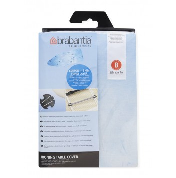 Brabantia 318160 silityslaudan suoja Puuvilla, Vaahto Sininen