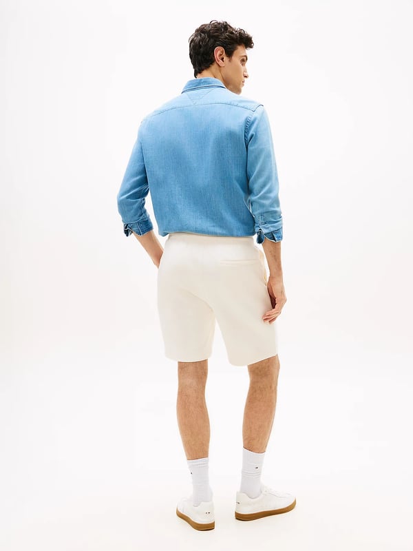 Pikkukuva 3 / 5: Tommy Hilfiger Flag Embroidery Terry Sweat Shorts Urheilushortsit Mies Norsunluu