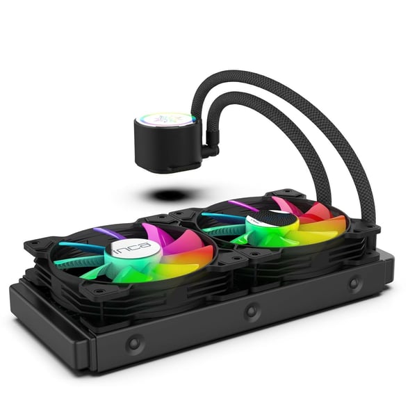 Miniatyrbillede 2 af 8: Inca ISS-02XN Computerkølesystem Computerkabinet Væskekølingssæt 12 cm Sort
