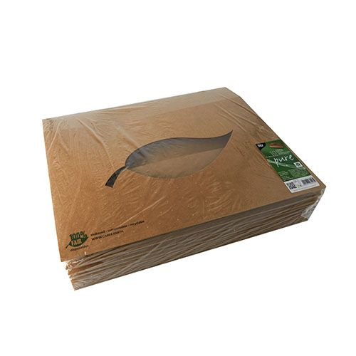 Papstar 87954 engangsbeholder til madopbevaring Pap, Polylactid (PLA) Brun