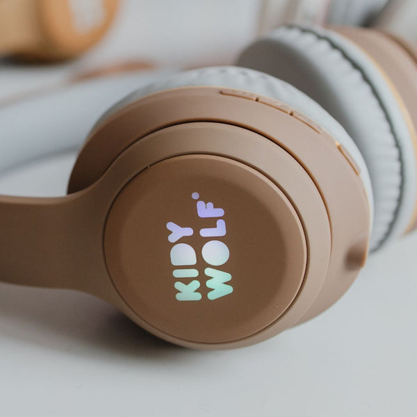 KIDYWOLF 418280 hovedtelefoner/headset Kabel & trådløs Musik/hverdag USB Type-C Bluetooth Brun